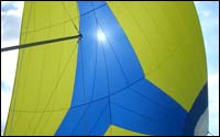 spinnaker on Schock 34
